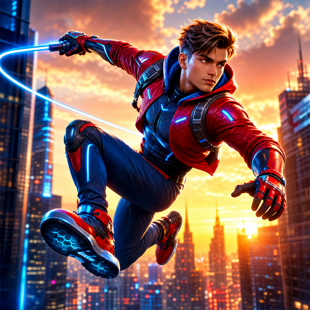 Gangster City Spider Rope Hero game icon