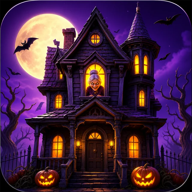 Halloween Evade Granny Grandpa game icon